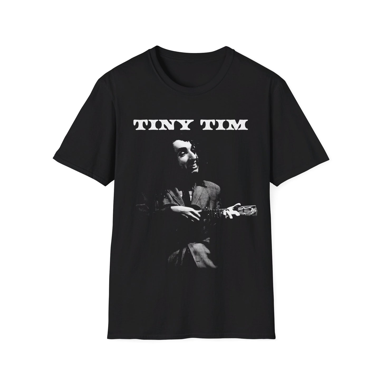 tiny tim playing on stage tshirt