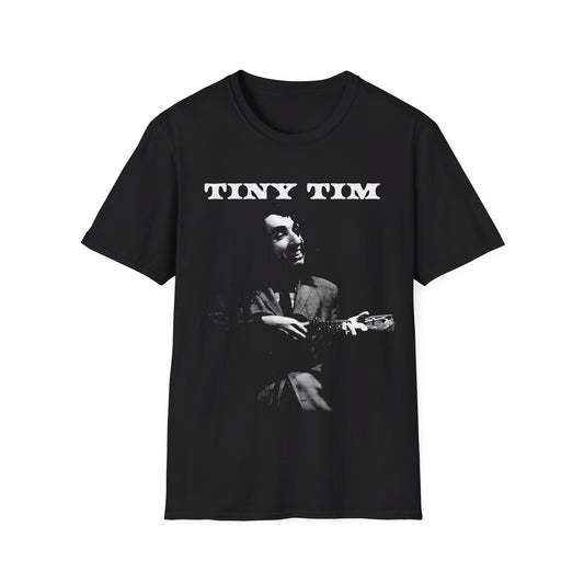 tiny tim playing on stage tshirt