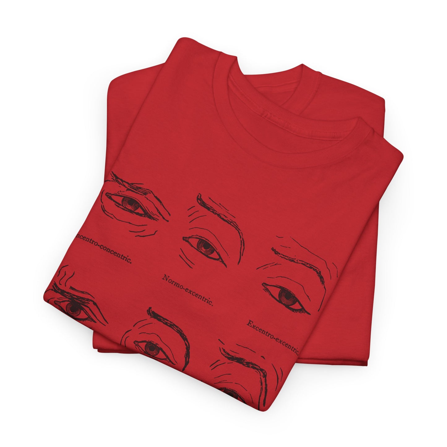 1886 human eye expressions chart tshirt