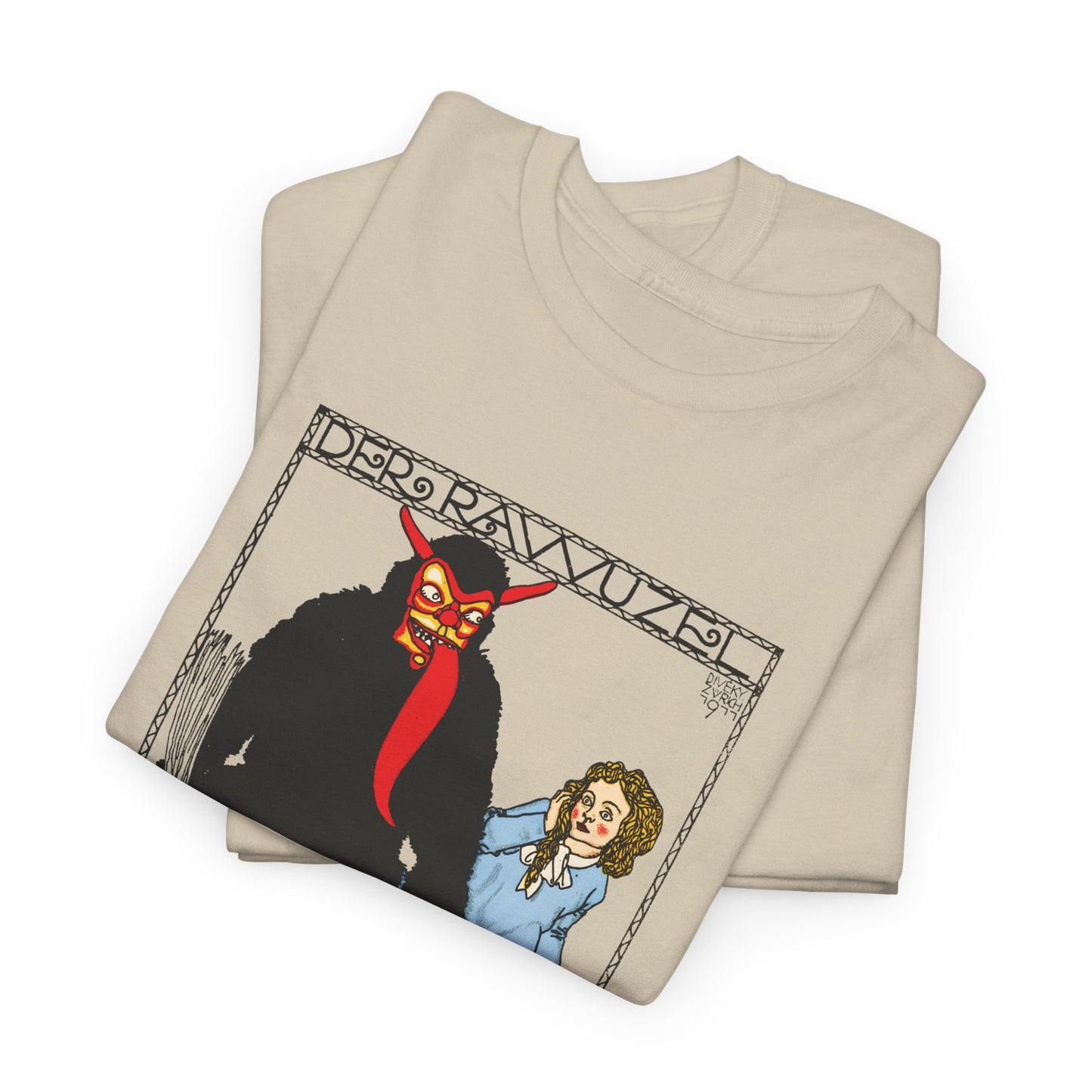 1911 josef von diveky the monster (der rawuzel) color lithograph reproduction tshirt