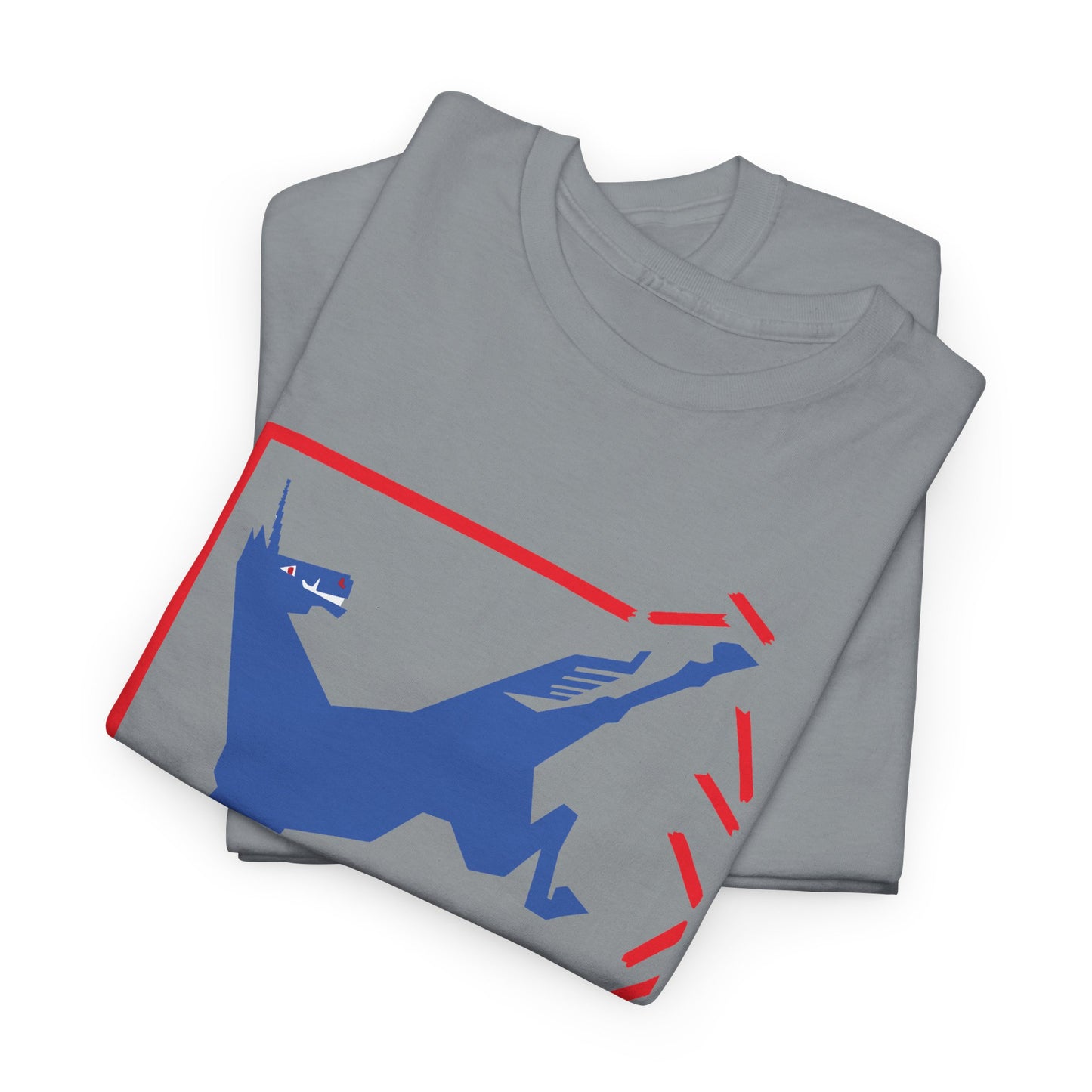 1924 german cartoon unicorn breaking free reproduction tshirt