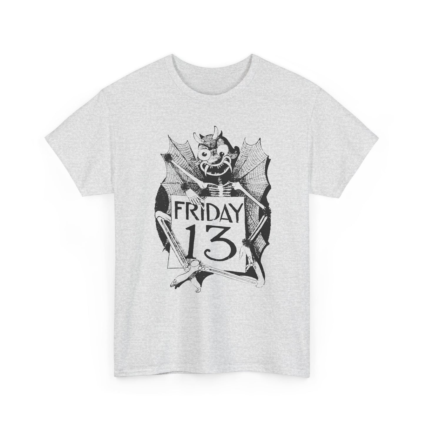 early 1900s friday the 13th jinx illustration reproduction tshirt
