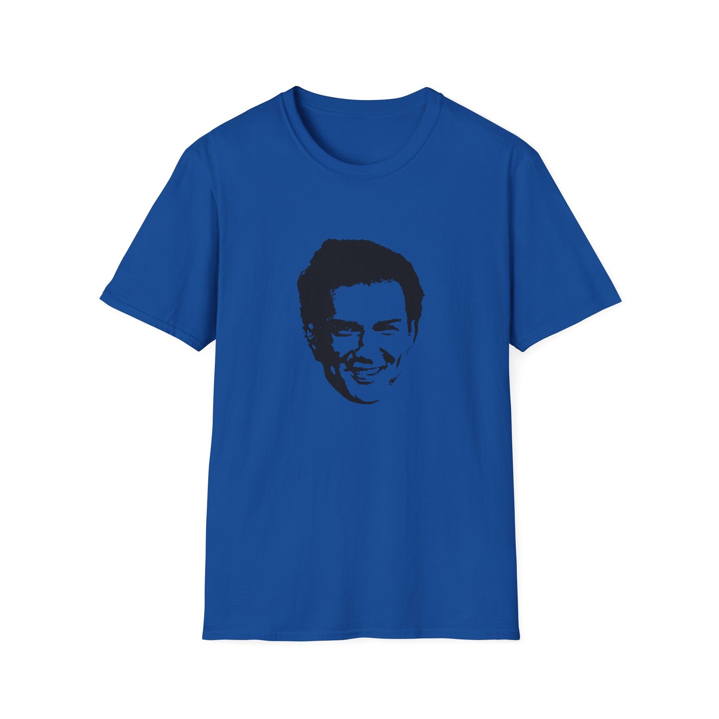 norm macdonald black stencil face tshirt