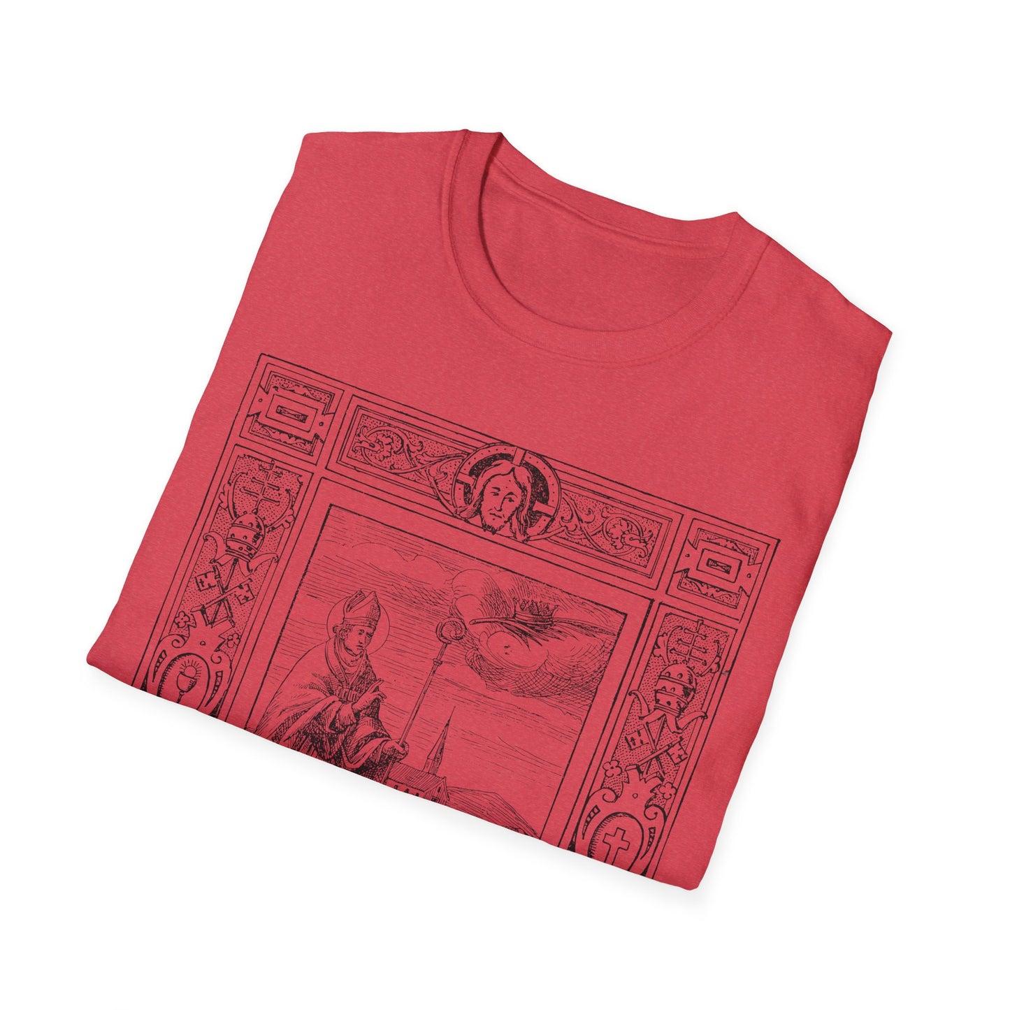 saint valentine healing epilepsy illustrated by dr. frantisek ehrmann, circa 1899. the tshirt