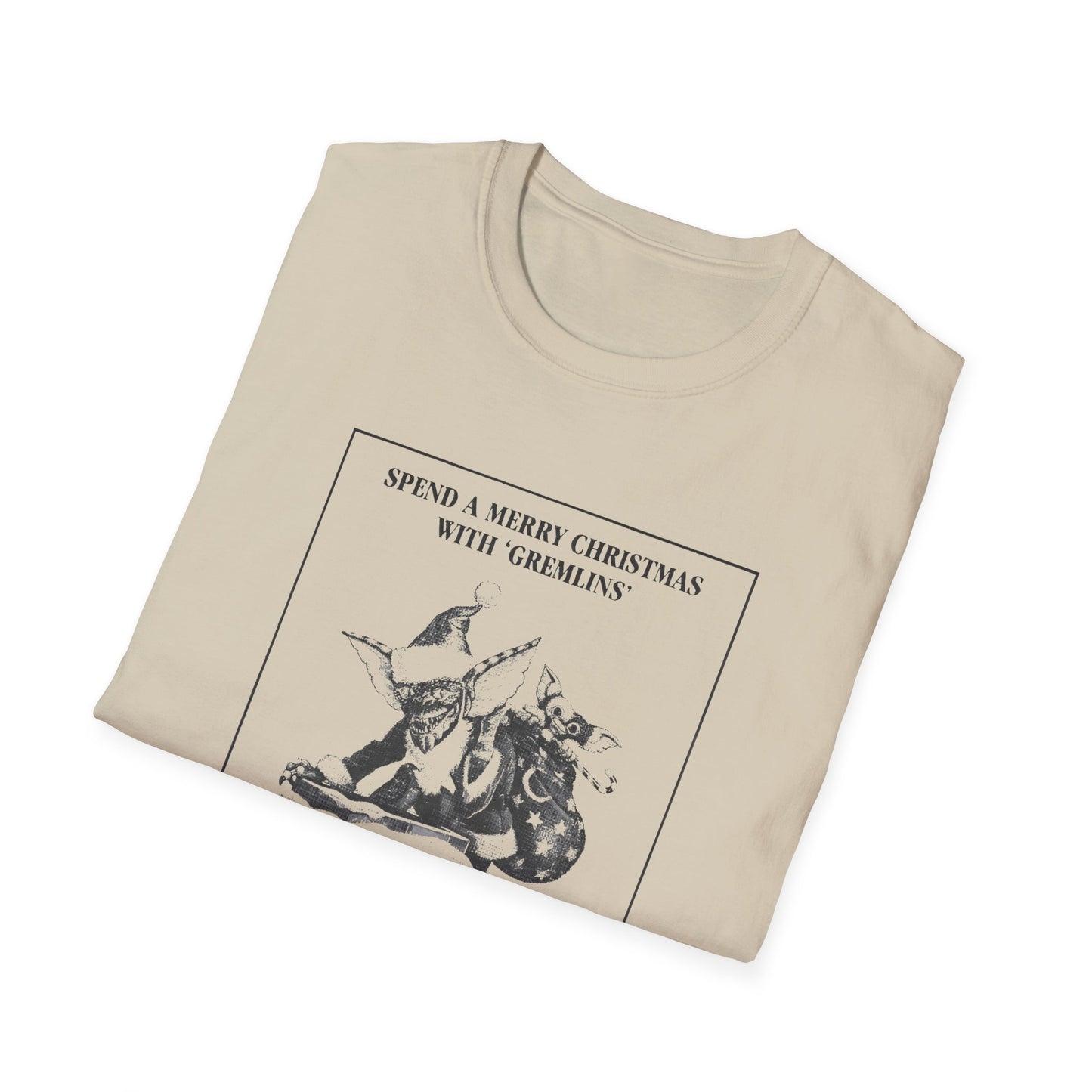 1984 gremlins christmas advertisement tshirt