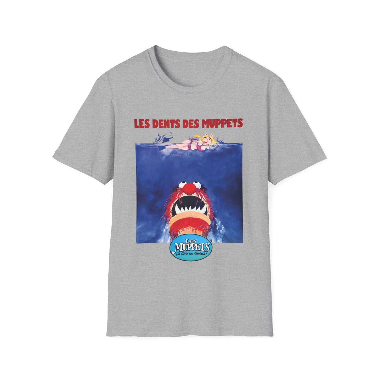 the muppets jaws parody black tshirt