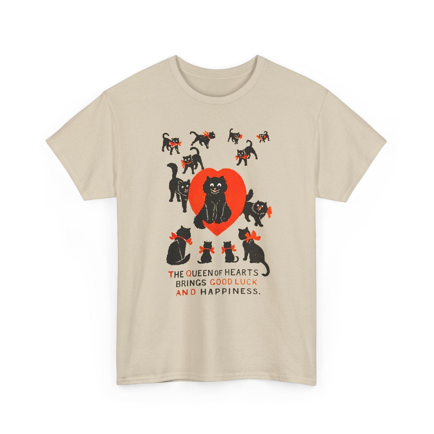 louis wain cat painting the queen of hearts bring good luck and happiness tshirt