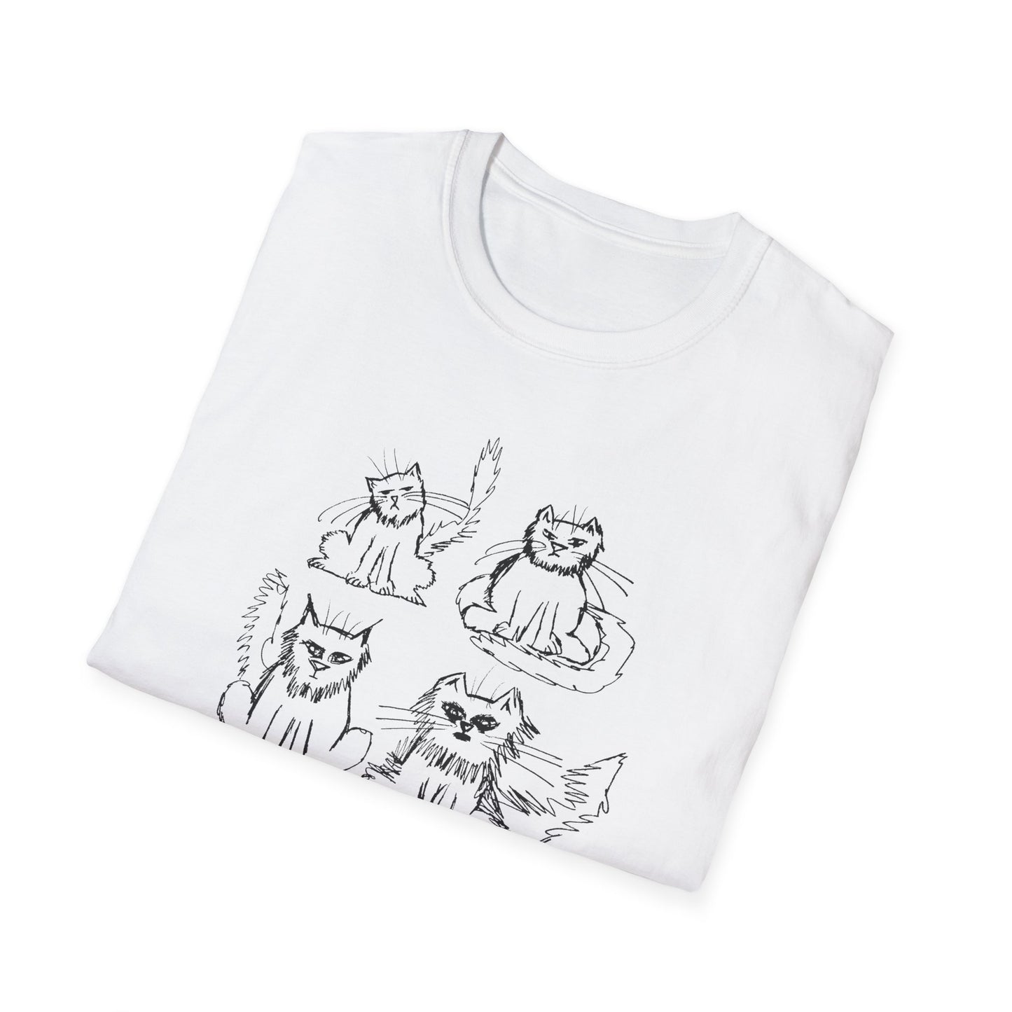 original drawing another six cats tshirt