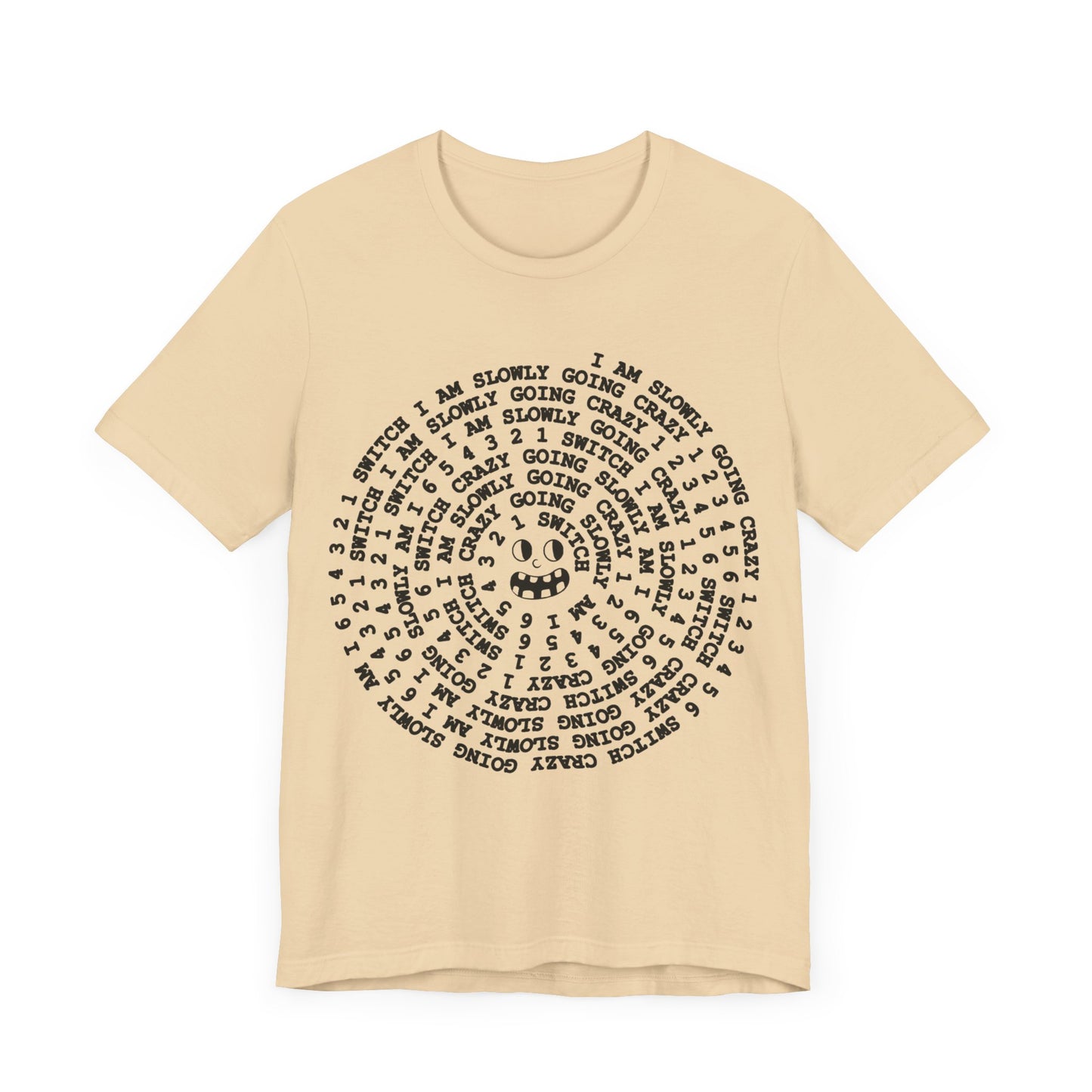 i am slowly going crazy song spiral tshirt