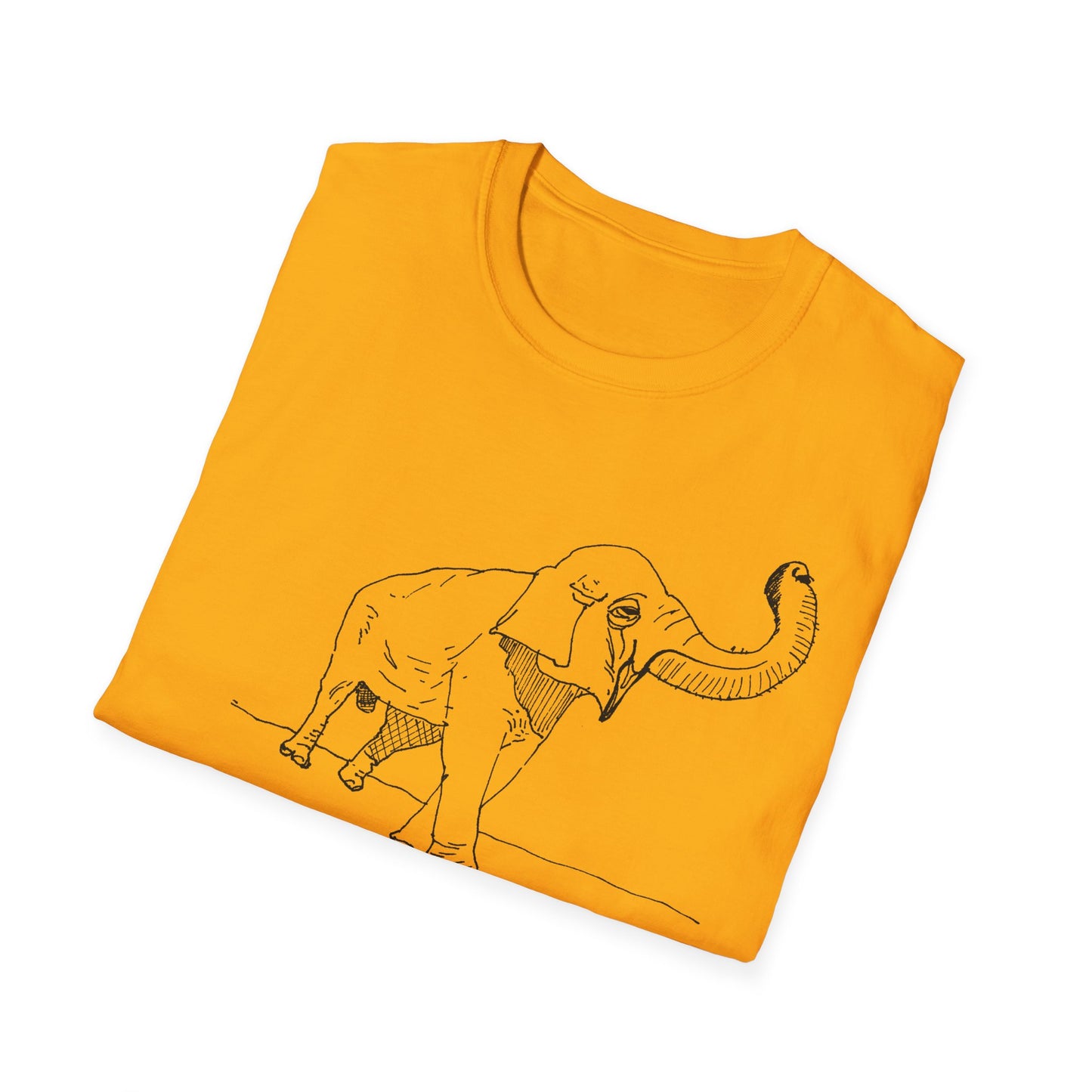 original drawing elephant kicks heroin habit reference to xiguang the elephant tshirt