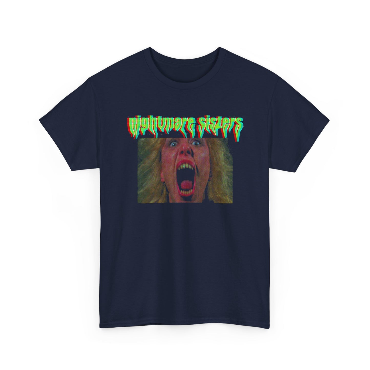 nightmare sisters glitchy tv fan art tshirt