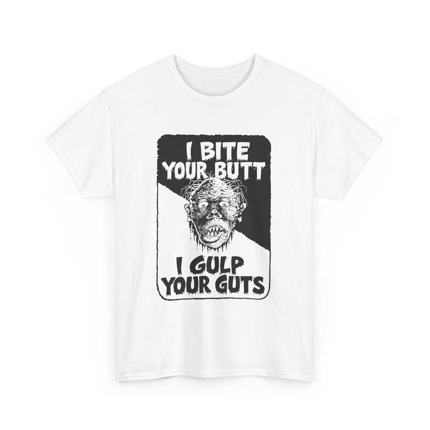 1990 vol 2 issue of gore shriek i bite your butt i gulp your guts comic tshirt