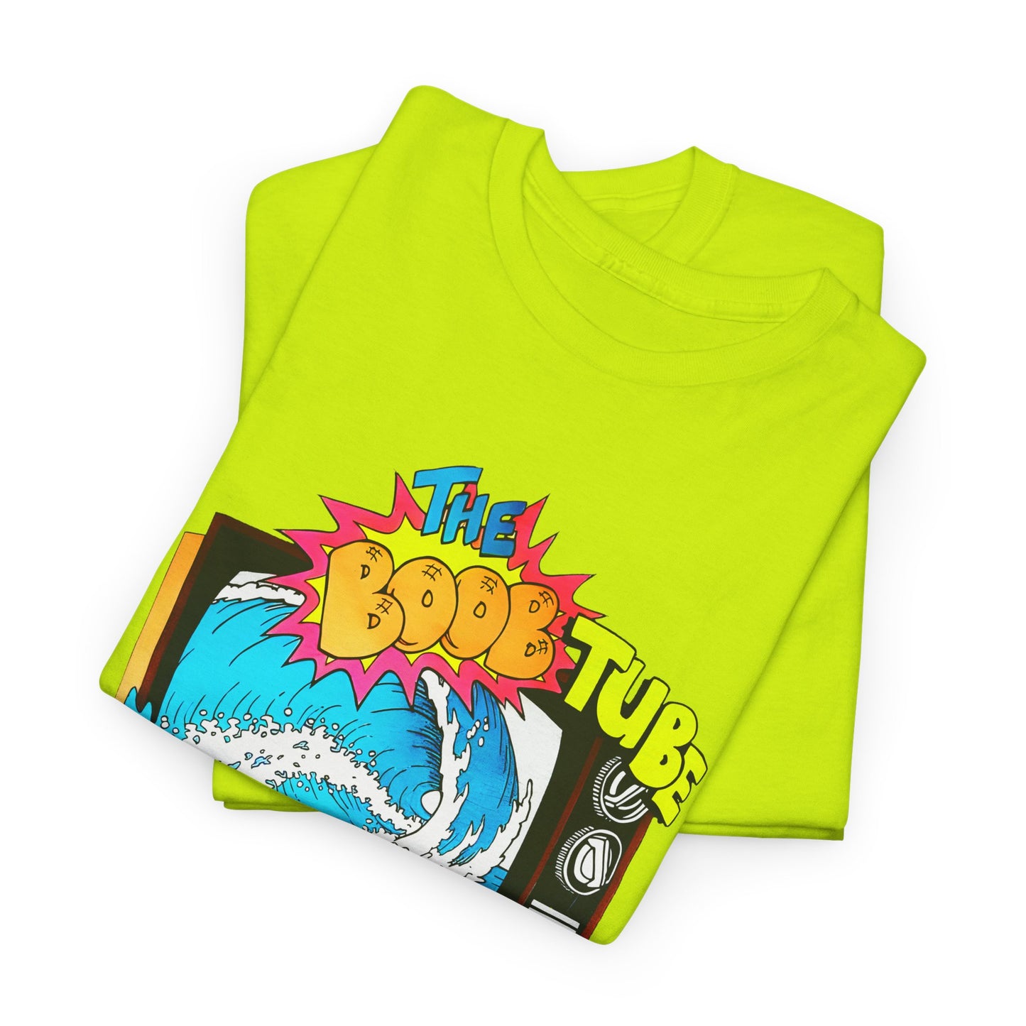 1980s boob tube surf style tv reproduction tshirt