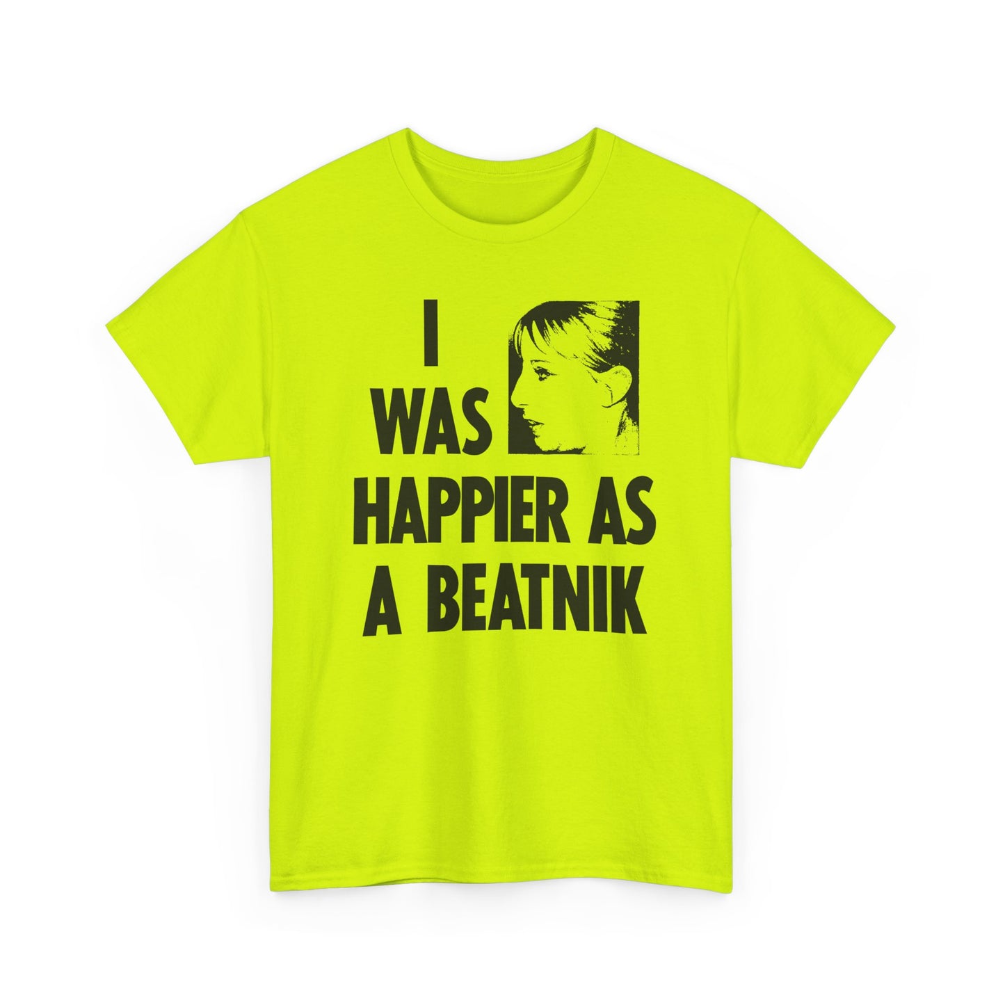 1965 national enquirer barbra streisand moans i was happier as a beatnik reproduction tshirt