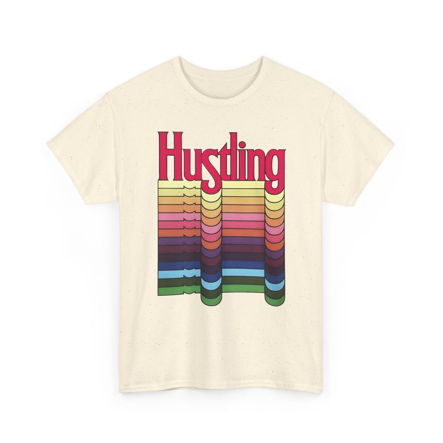 1977 hustling by graphic designer milton glaser reproduction tshirt