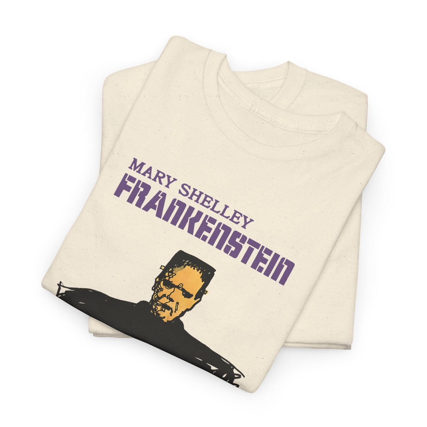 1970s italian book cover for mary shelley's 1818 gothic novel frankstein tshirt