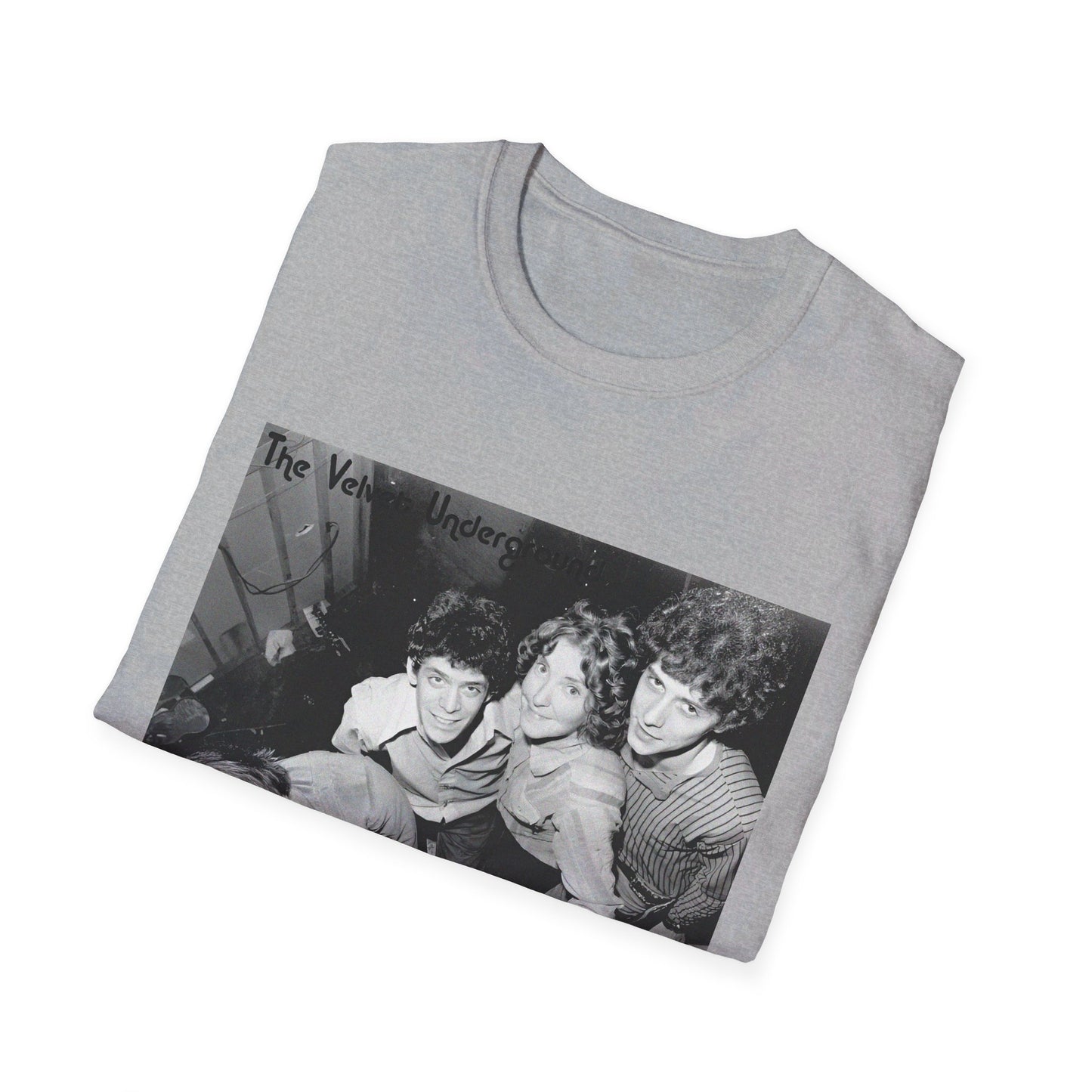 the velvet underground band photo in black and white tshirt