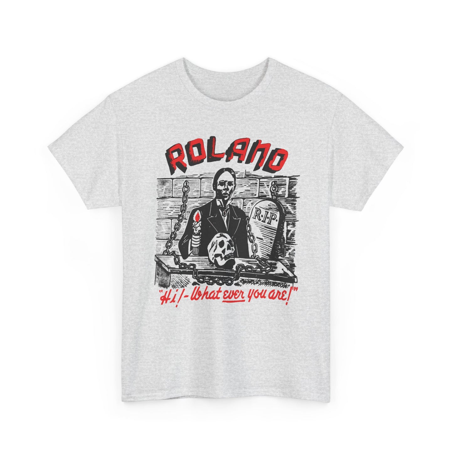 vintage 1960s roland zacherley tv horror show host reproduction tshirt