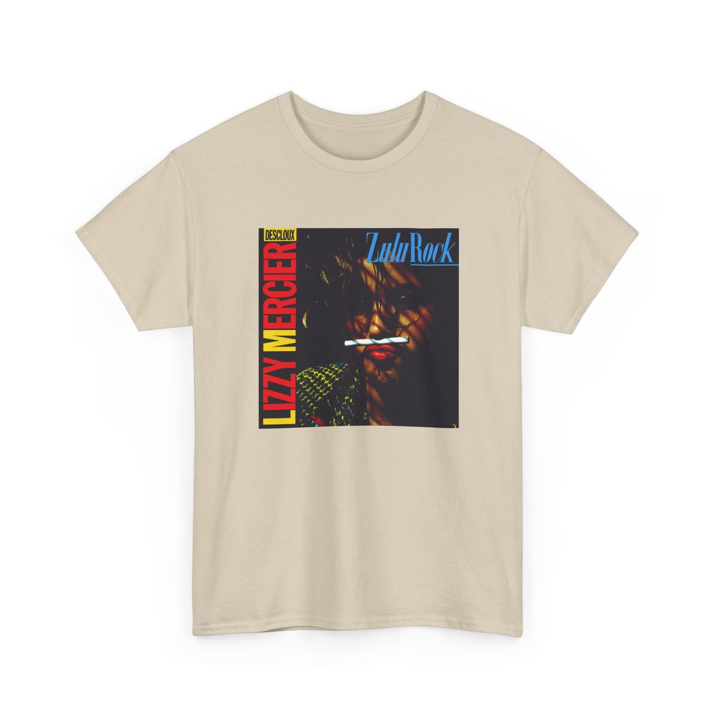 lizzy mercier descloux 1984 zulu rock album cover tshirt