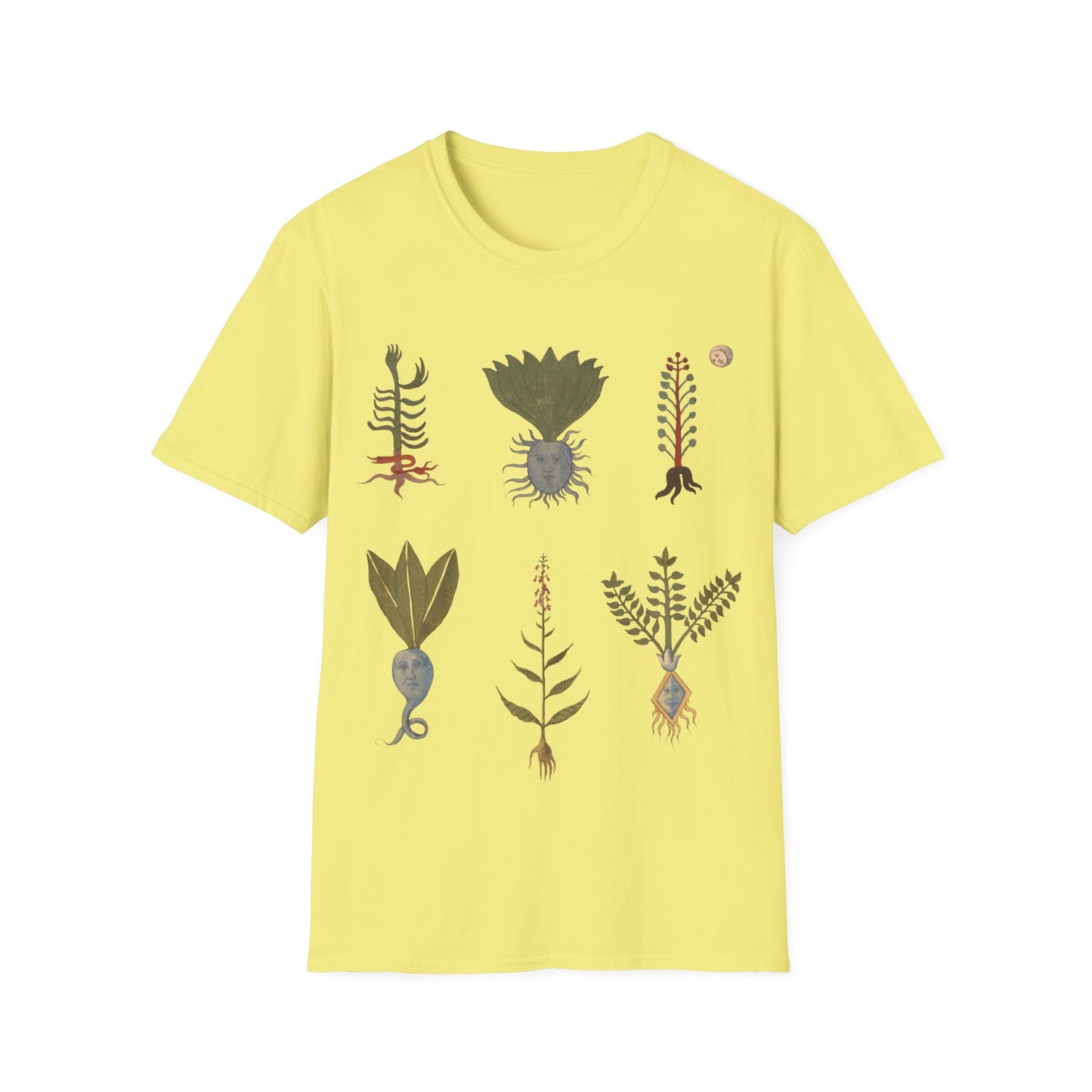 plants with human features, images from the erbario: a 15th-century herbal illustration guide from northern italy tshirt