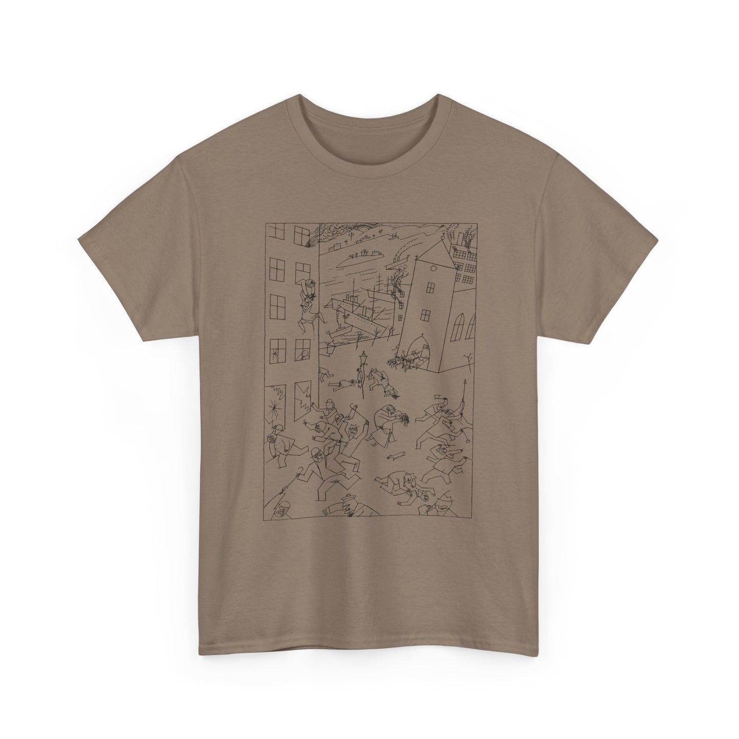 1915 drawing george grosz riot of the insane tshirt
