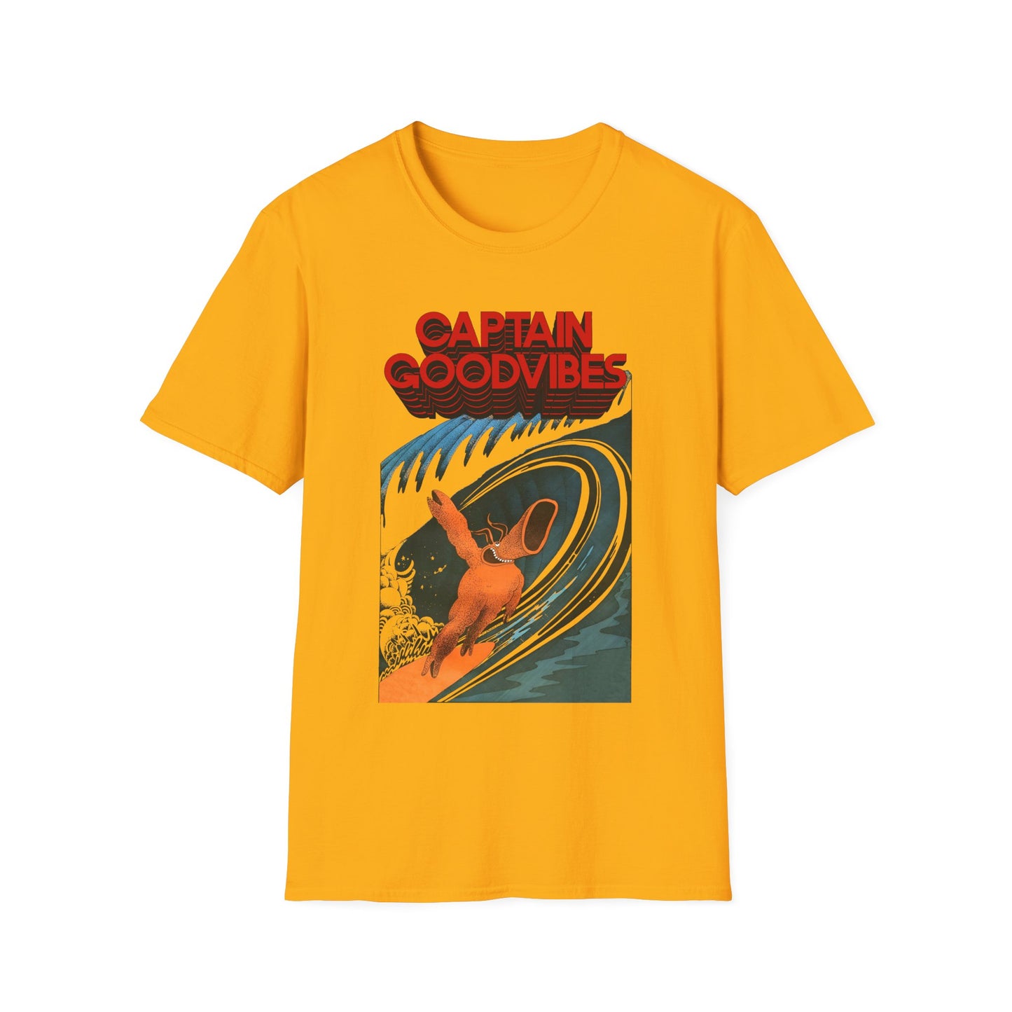 1975 underground australian surf comic illustration by tony edwards re colourized reproduction tshirt