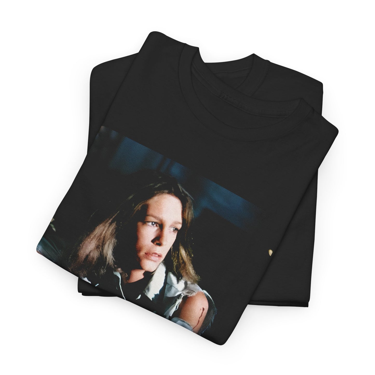 1978 halloween laurie strode beside couch scene tshirt