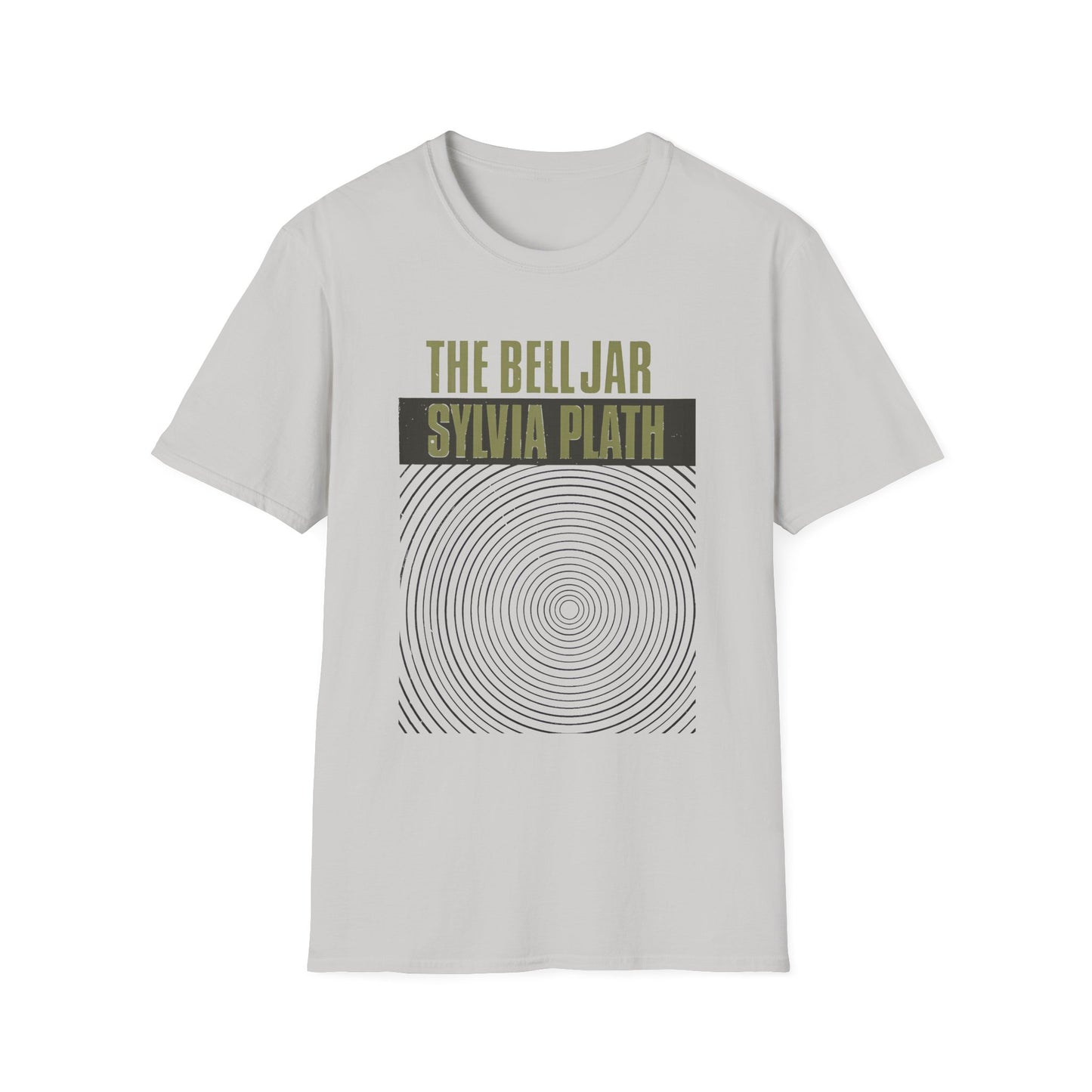1963 book by sylvia plath the bell jar book cover tshirt