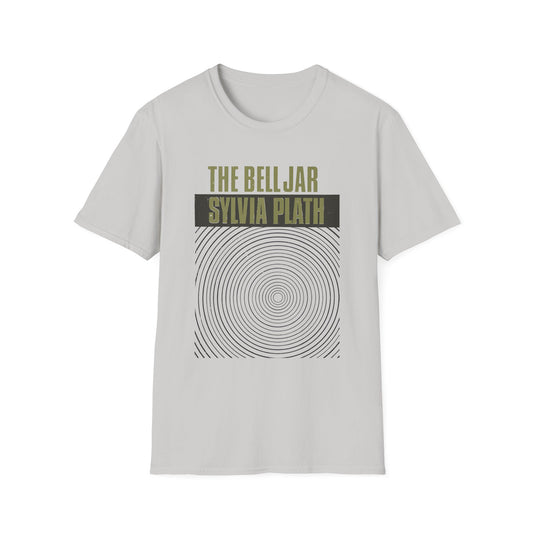 1963 book by sylvia plath the bell jar book cover tshirt