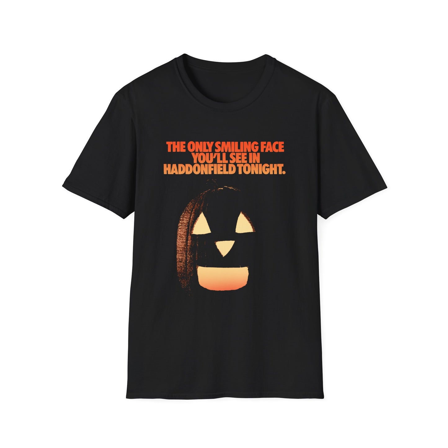halloween 1978 tv guide ad art the only smiling face you'll see in haddonfield tonight tshirt