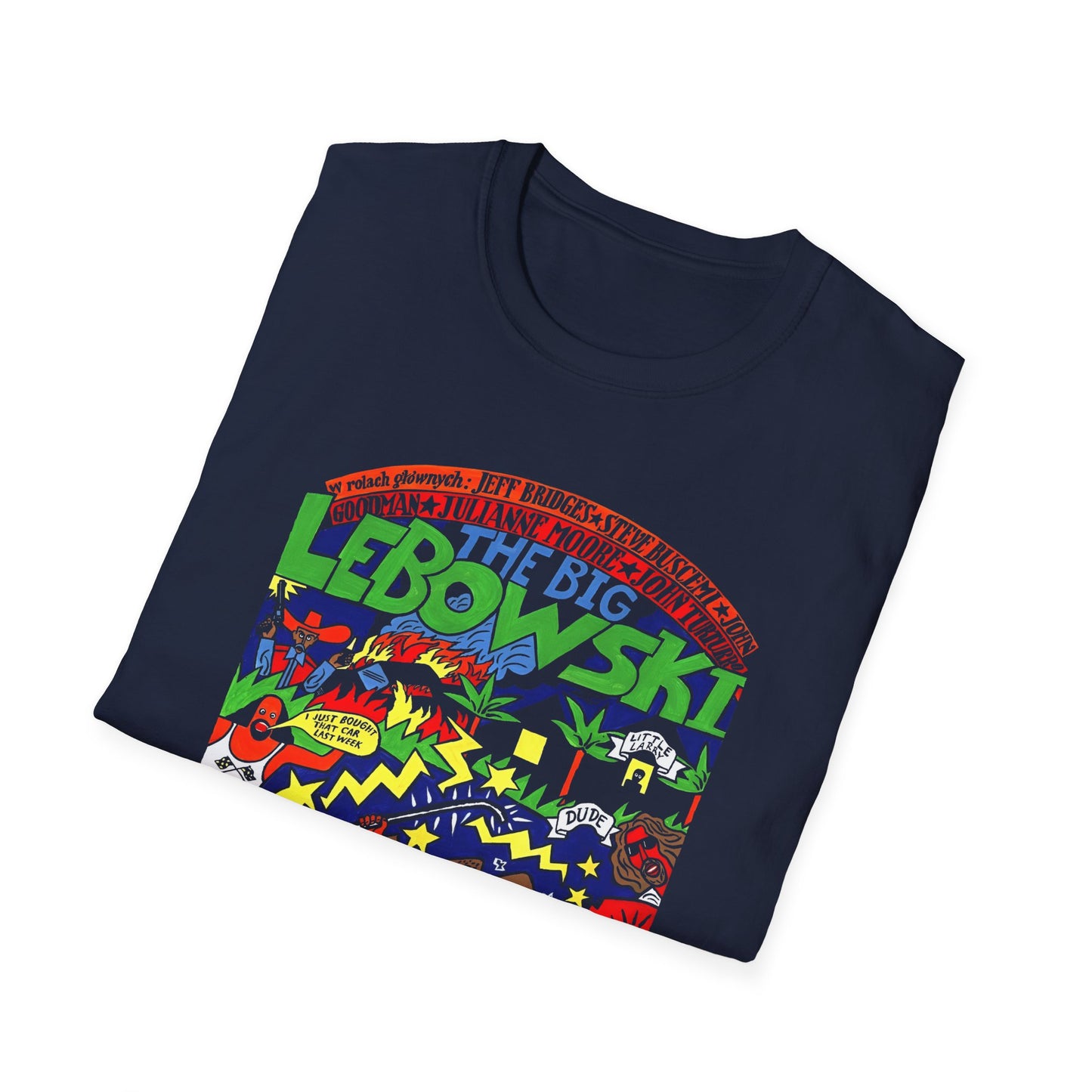 the big lebowski polish movie poster tshirt