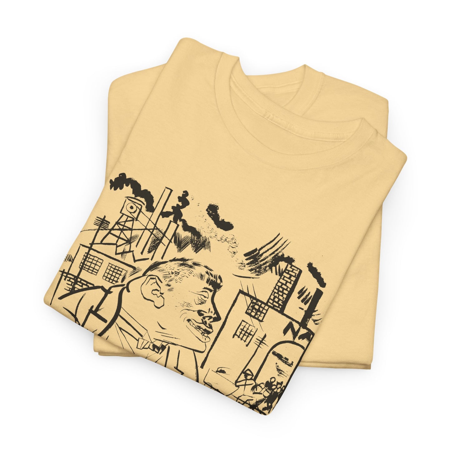 1921 geroge grosz sketch "i shall exterminate everything around me that restricts me from being the master" tshirt