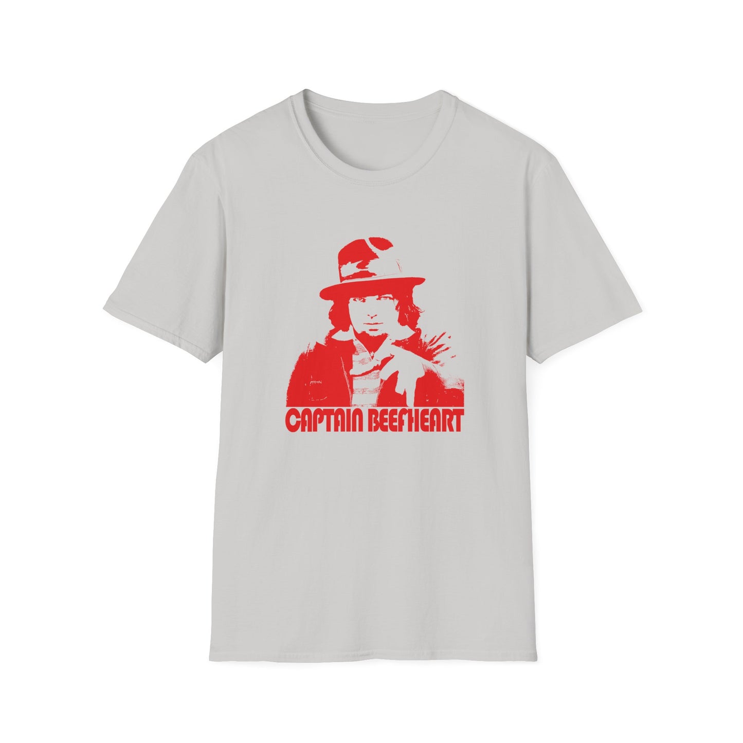 captain beefheart without the trout mask red stencil tshirt