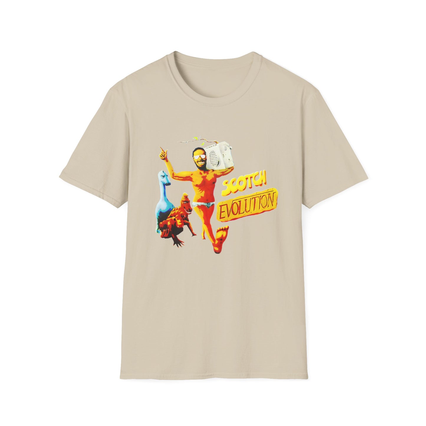 scotch evolution italo disco fan art tshirt