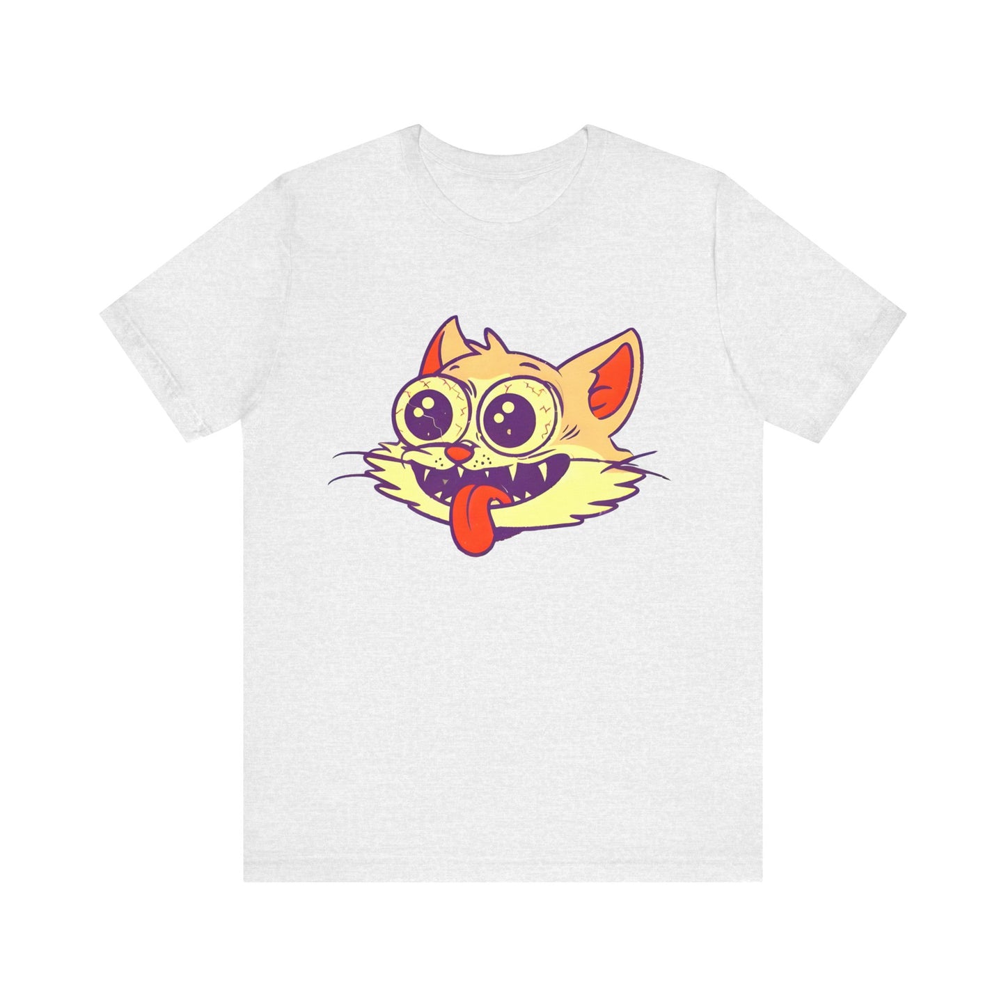 cute creepy strung out high happy kitty cat tshirt