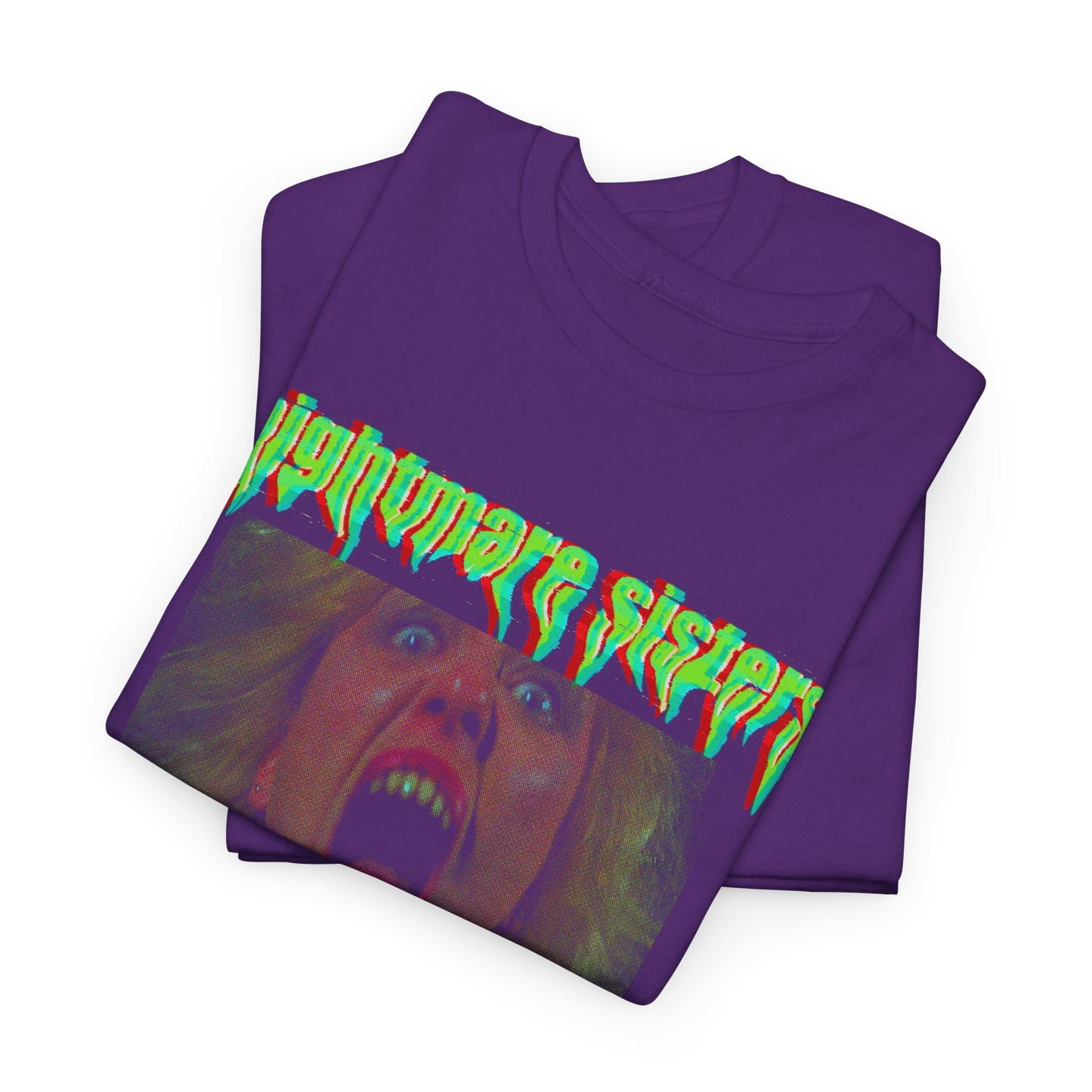 nightmare sisters glitchy tv fan art tshirt