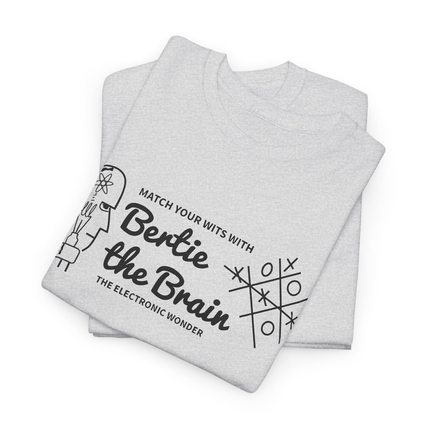 bertie the brain 1950 video game tshirt
