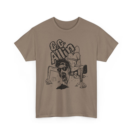 1990s gg allin show poster custom edit tshirt