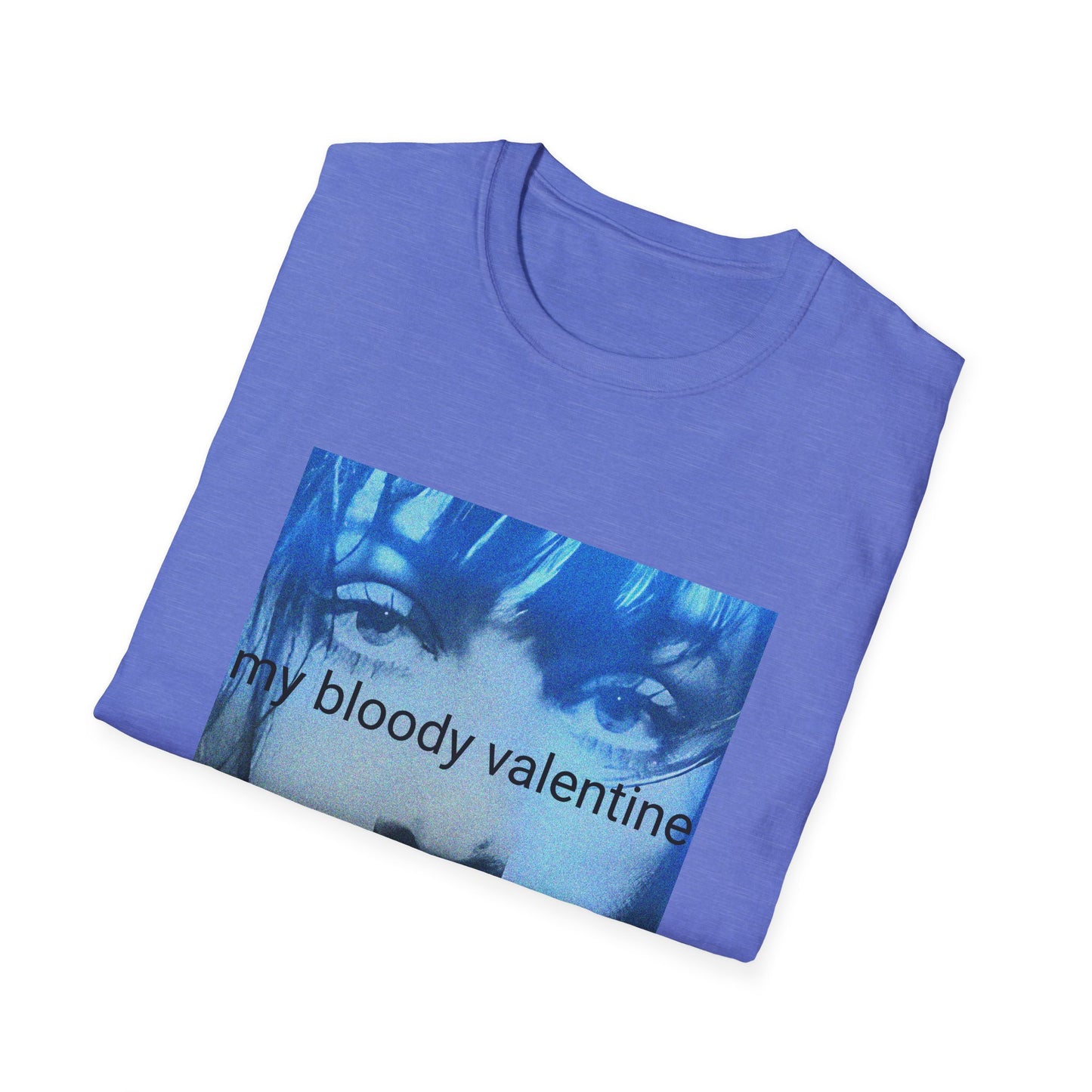 my bloody valentine belinda butcher close up in blue tshirt