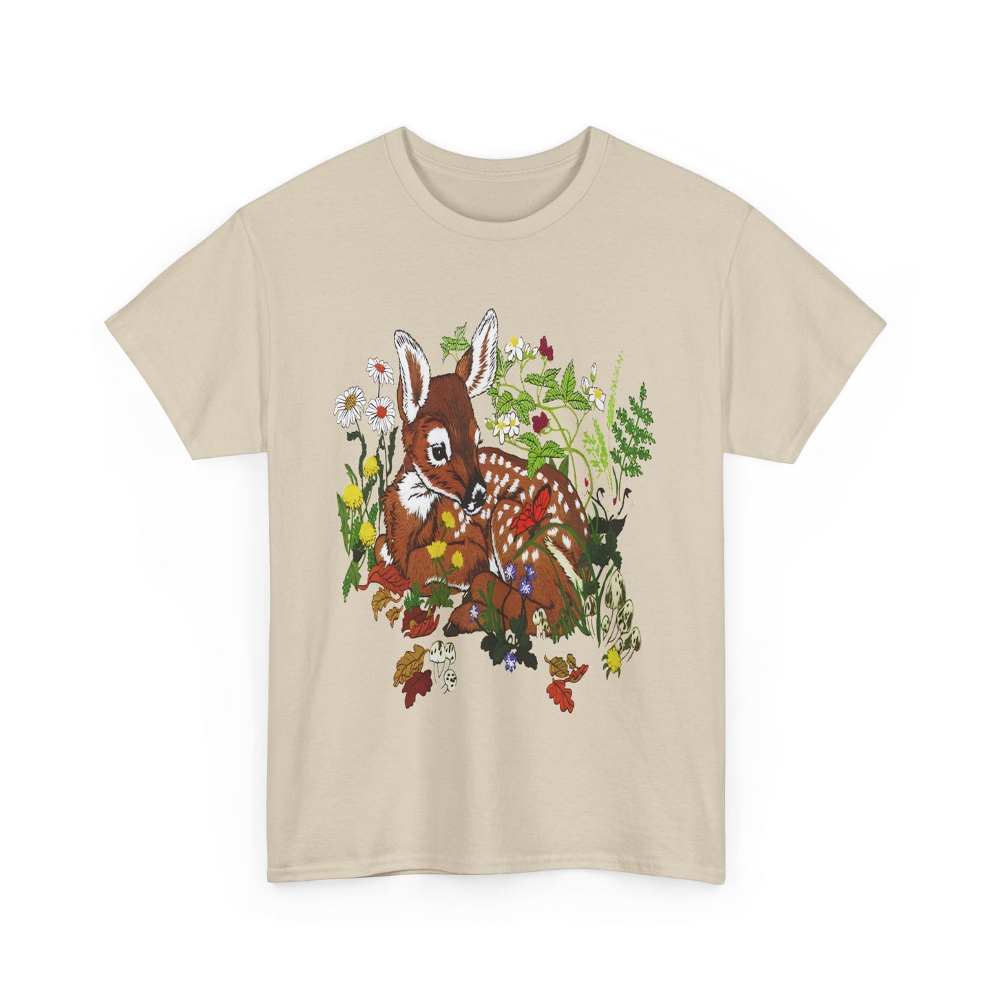 vintage fawn graphic reproduction tshirt