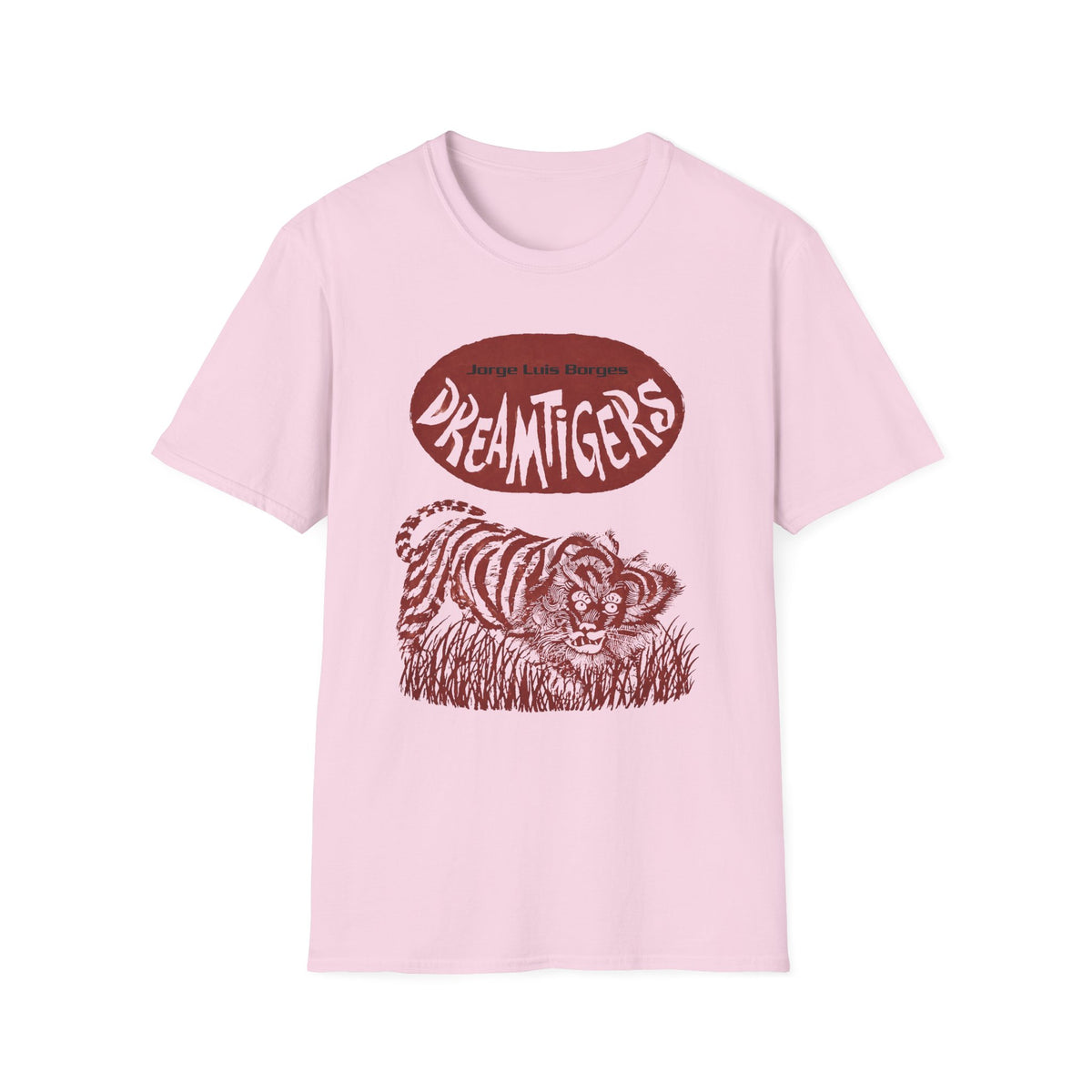 jorge luis borges 1960s dreamtigers book cover tshirt