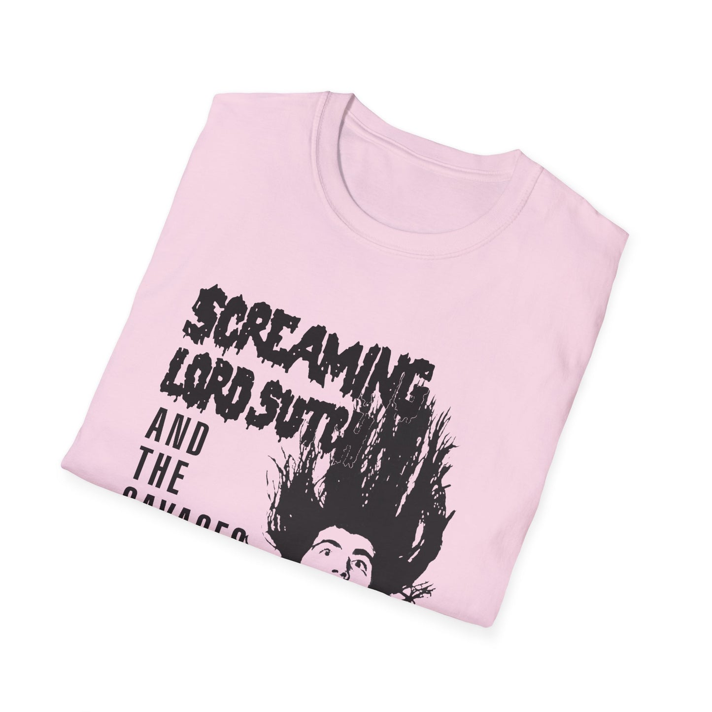 screaming lord sutch and the savages custom rock and roll tshirt