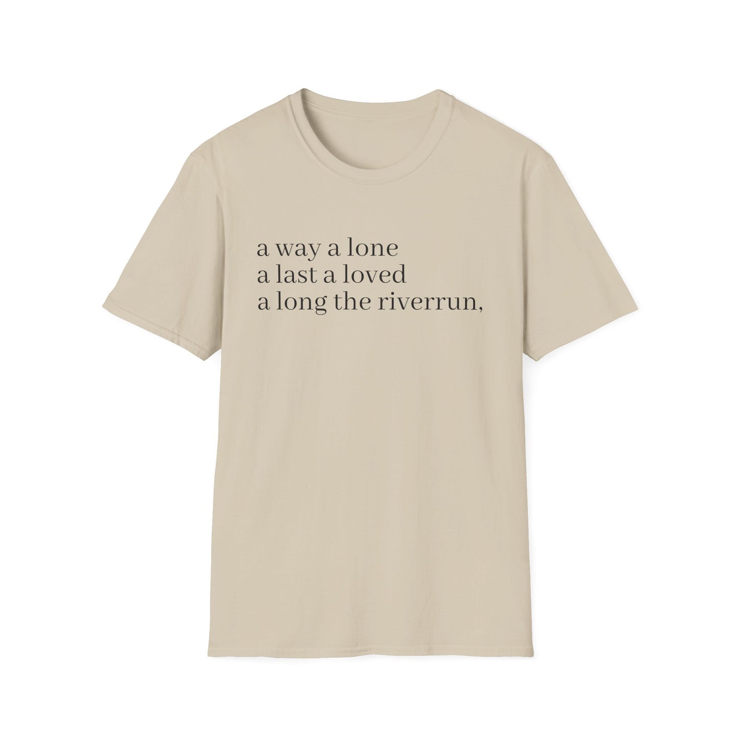 james joyce finnegans wake last lines going into first line tshirt