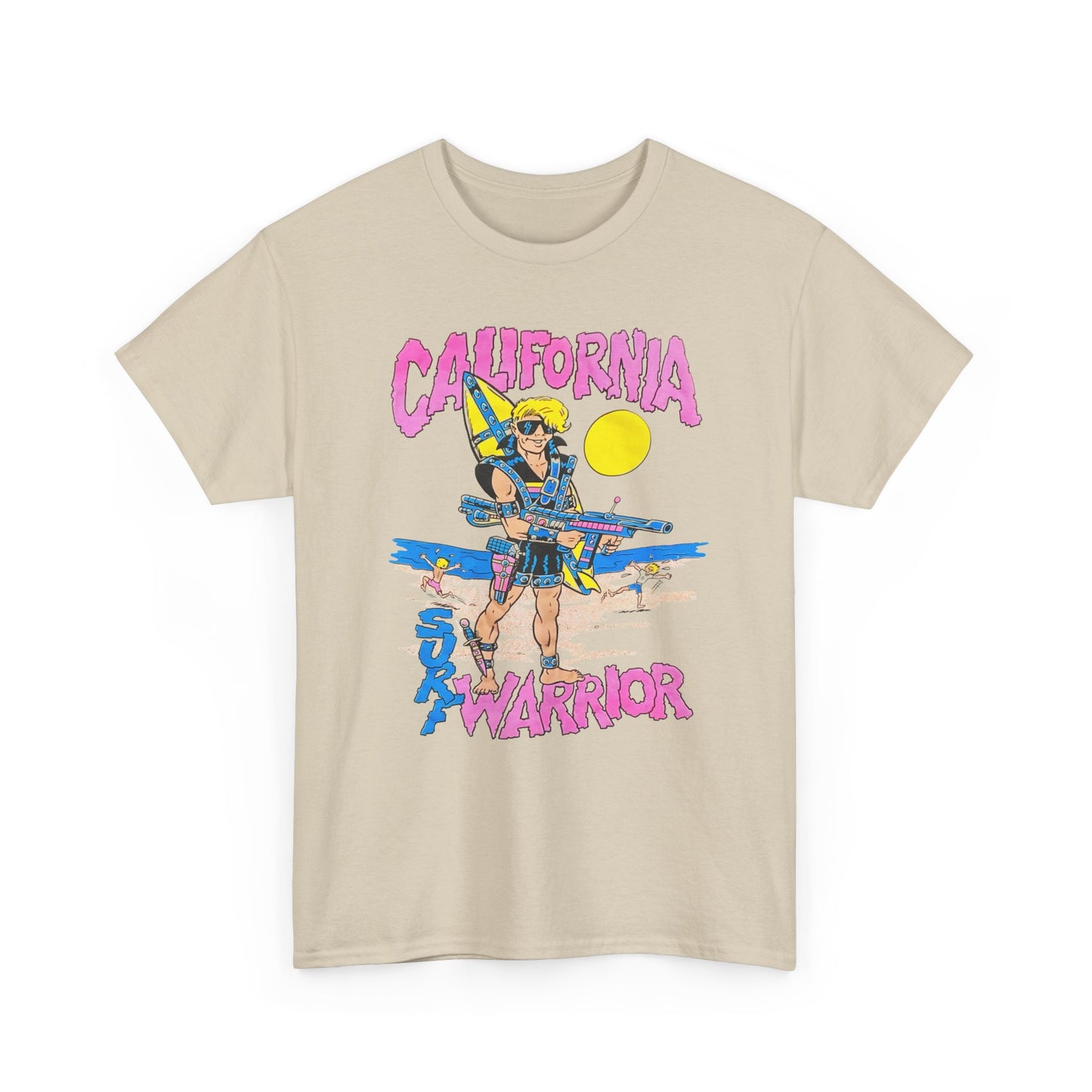 1980s california surf warrior edit tshirt