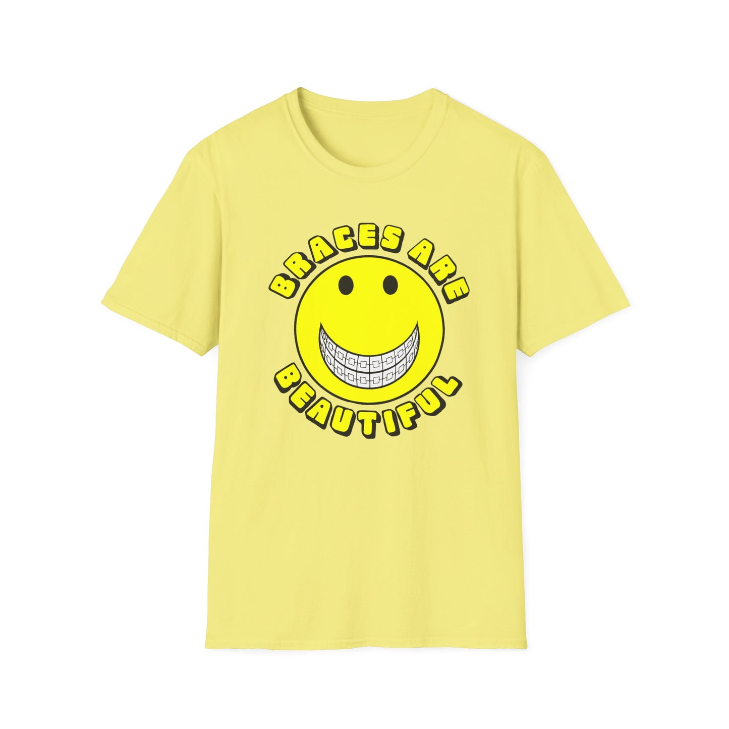 braces are beautiful 1970s graphic tshirt