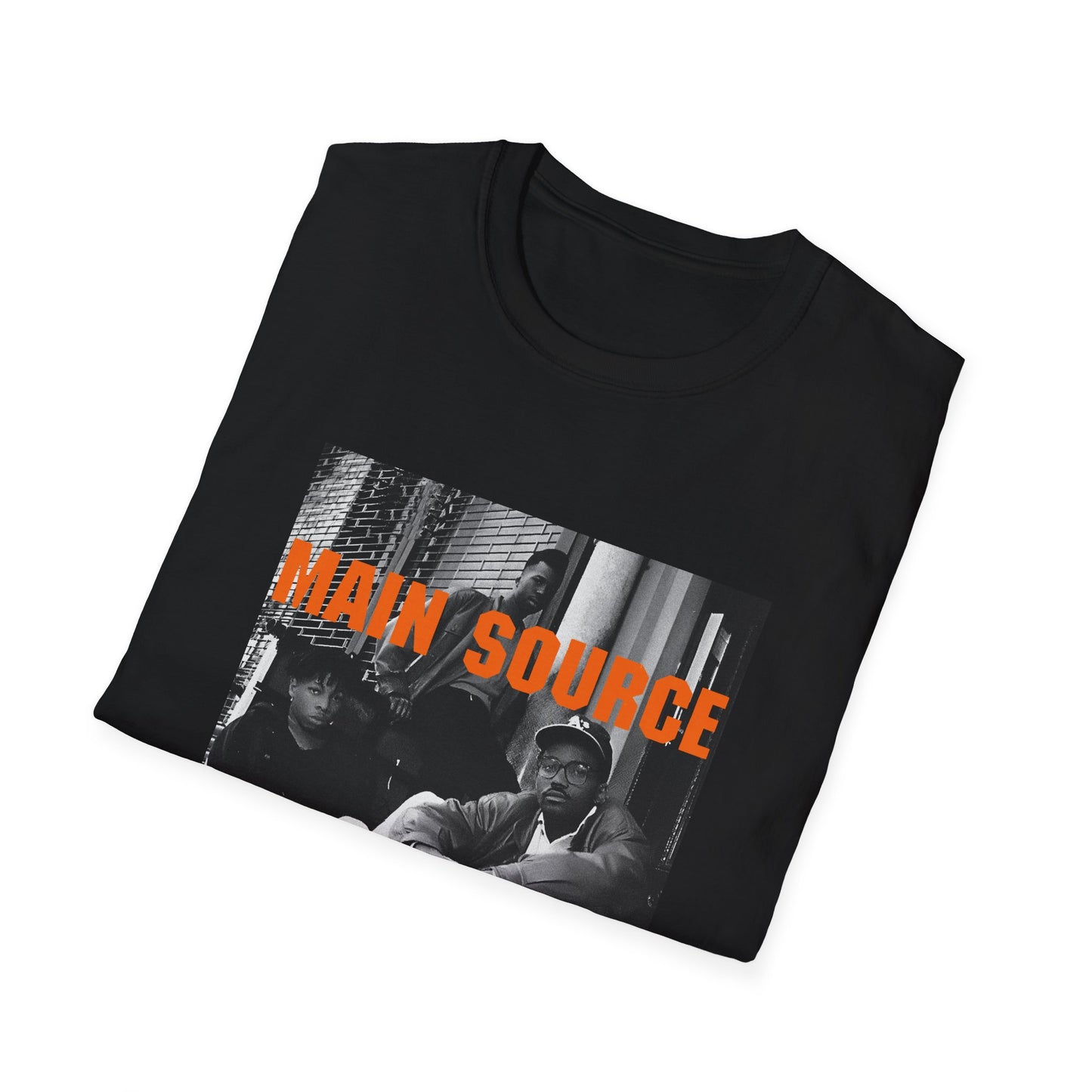 main source 90s hip hop legends photo on the street tshirt
