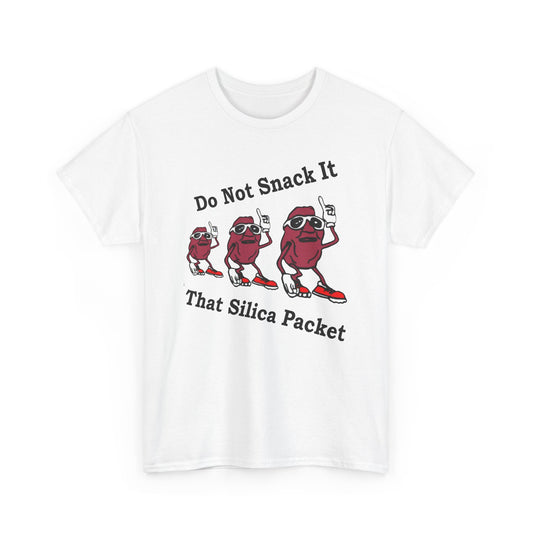 vintage california raisins silica gel packet warning reproduction tshirt