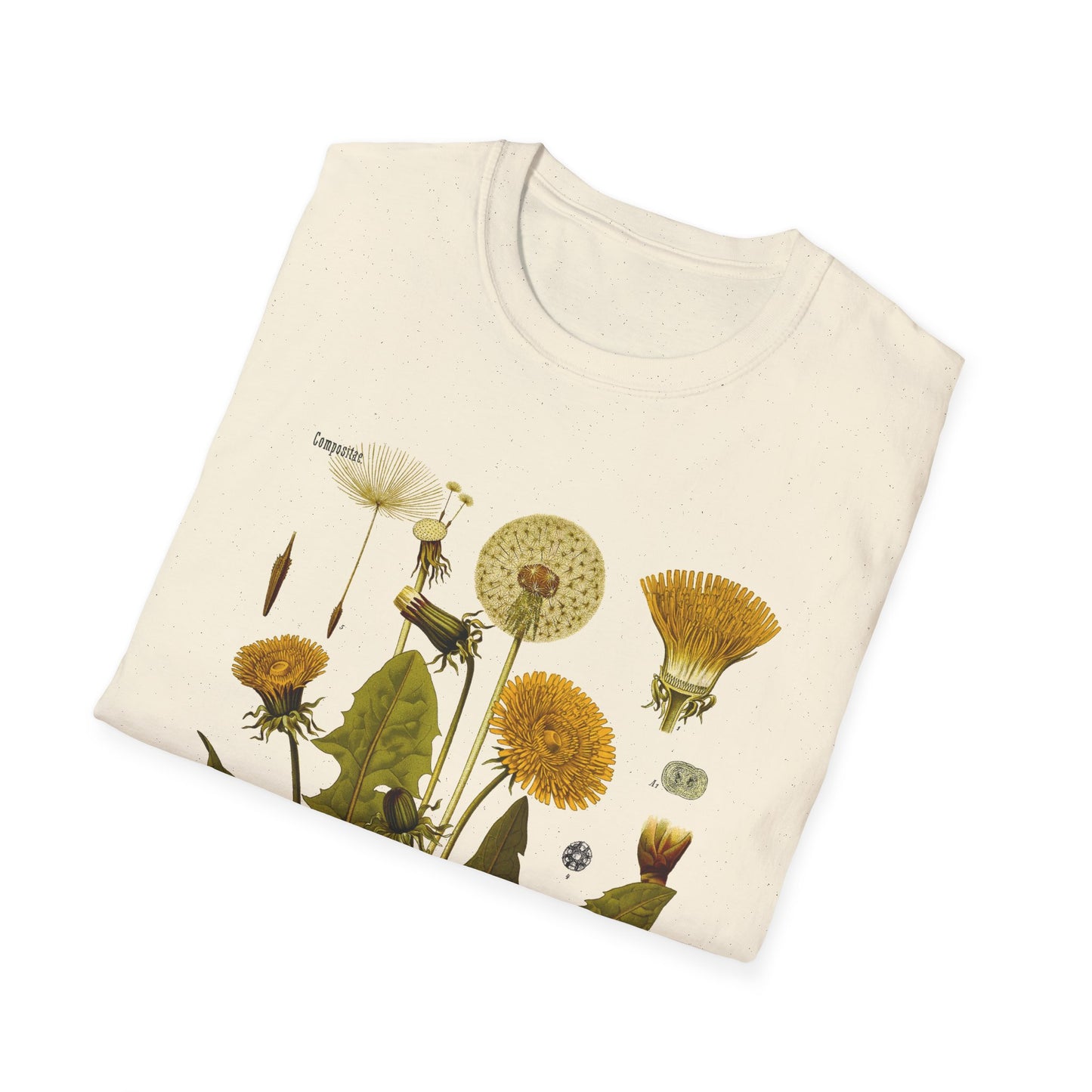 1887 botanical print from kohler's plants taraxacum officinale, the common dandelion tshirt