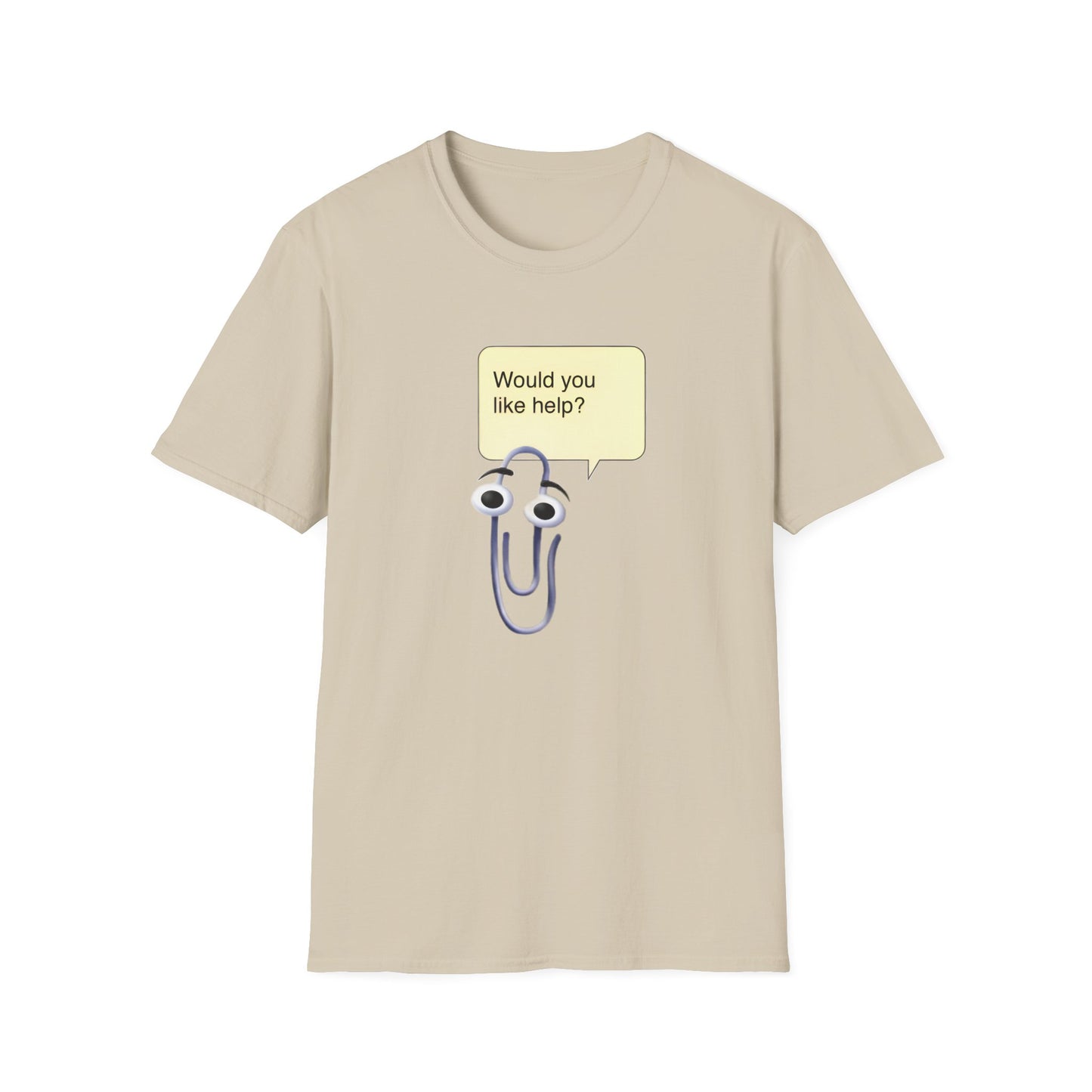 clippy tshirt would you like help? tshirt