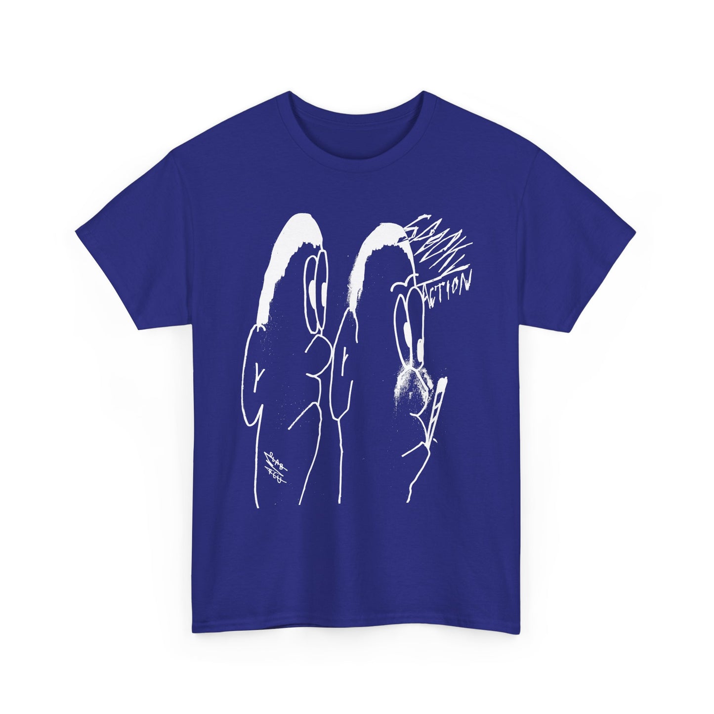 vintage norweigan weird doodle spooky action reproduction tshirt